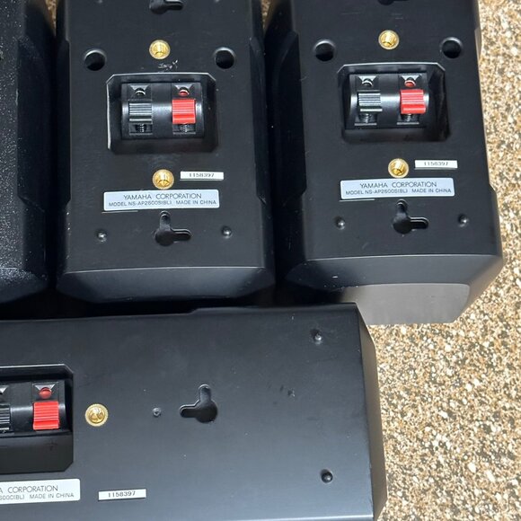 Yamaha NS-AP2600C & NS-AP2600S Set Of 5 Surround Sound Stereo Speakers TESTED - Picture 8 of 8